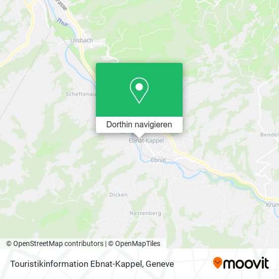 Touristikinformation Ebnat-Kappel Karte