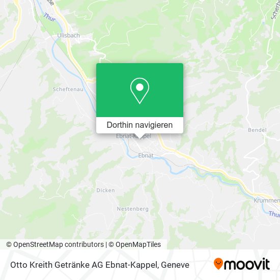 Otto Kreith Getränke AG Ebnat-Kappel Karte