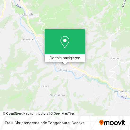 Freie Christengemeinde Toggenburg Karte