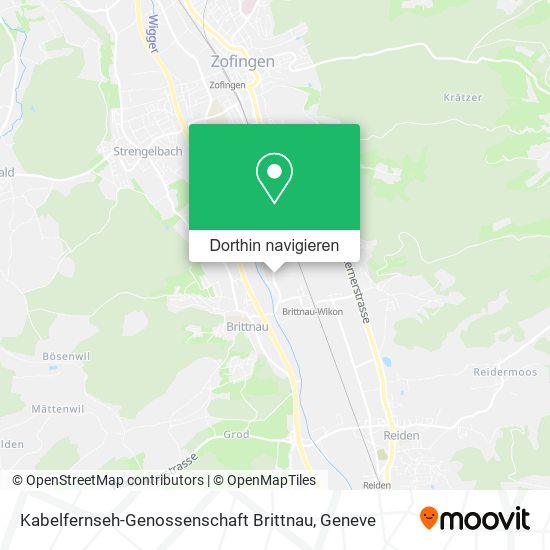 Kabelfernseh-Genossenschaft Brittnau Karte