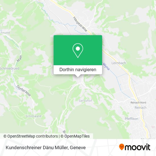 Kundenschreiner Dänu Müller Karte