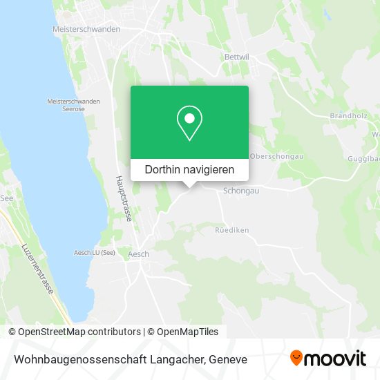 Wohnbaugenossenschaft Langacher Karte