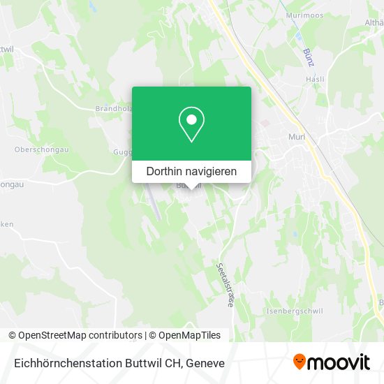 Eichhörnchenstation Buttwil CH Karte