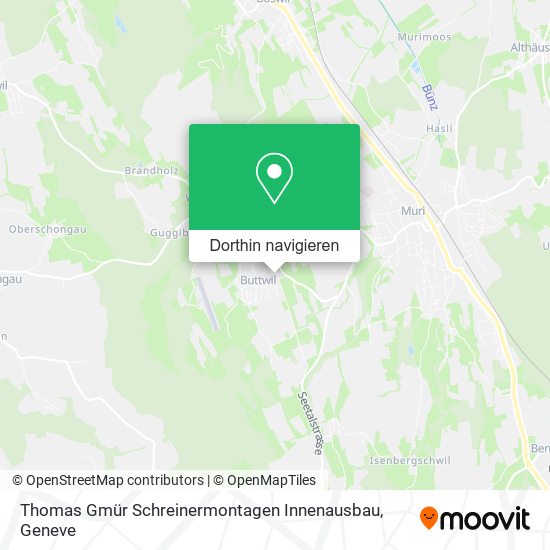Thomas Gmür Schreinermontagen Innenausbau Karte