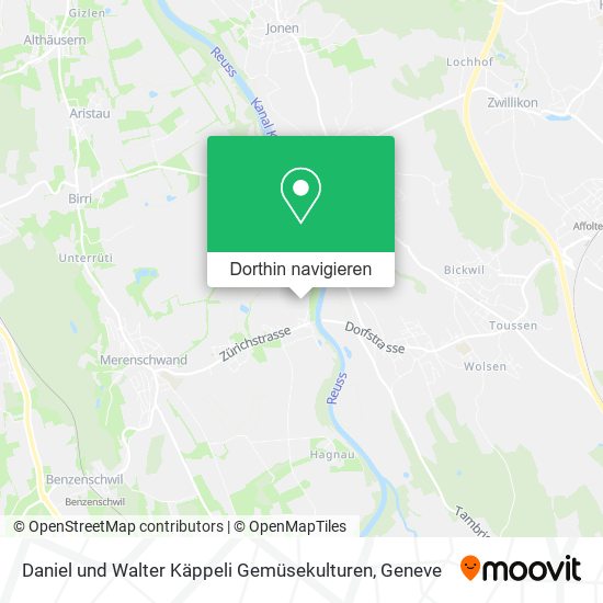 Daniel und Walter Käppeli Gemüsekulturen Karte