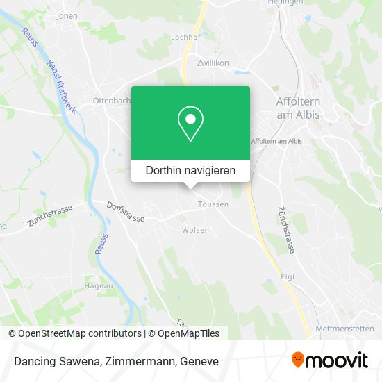 Dancing Sawena, Zimmermann Karte