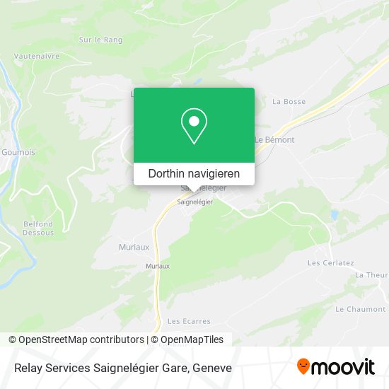 Relay Services Saignelégier Gare Karte