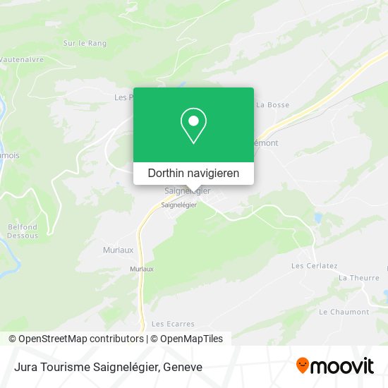 Jura Tourisme Saignelégier Karte
