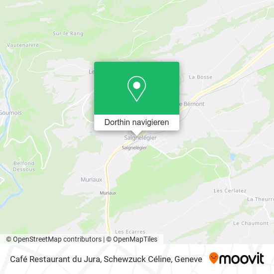 Café Restaurant du Jura, Schewzuck Céline Karte