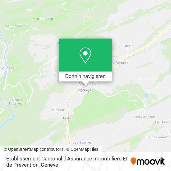 Etablissement Cantonal d'Assurance Immobilière Et de Prévention Karte