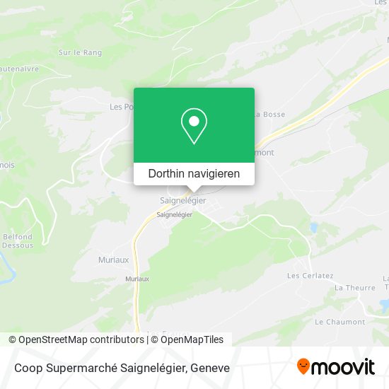 Coop Supermarché Saignelégier Karte
