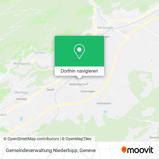 Gemeindeverwaltung Niederbipp Karte