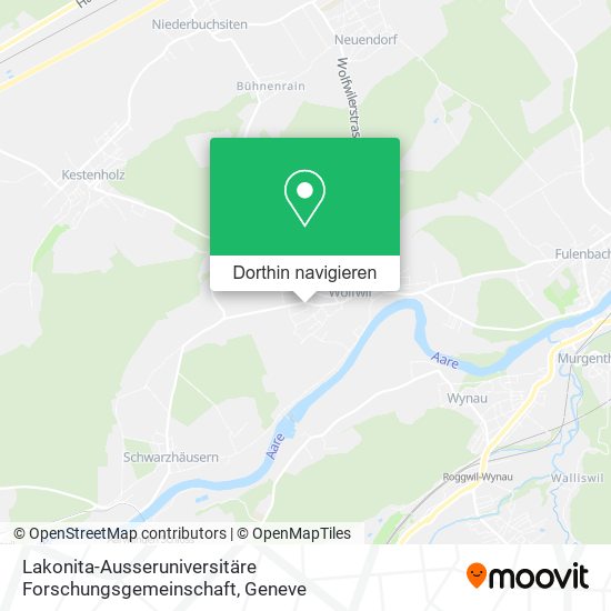 Lakonita-Ausseruniversitäre Forschungsgemeinschaft Karte