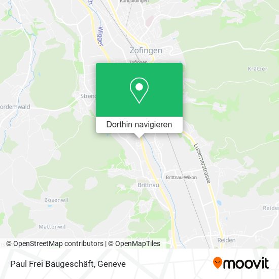 Paul Frei Baugeschäft Karte