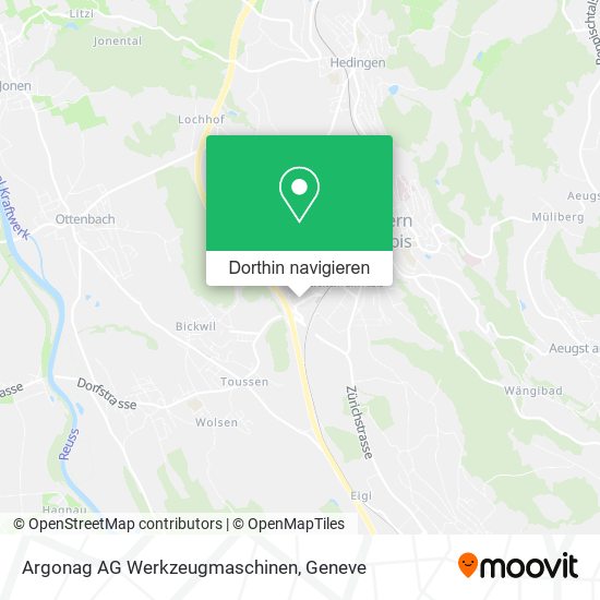 Argonag AG Werkzeugmaschinen Karte