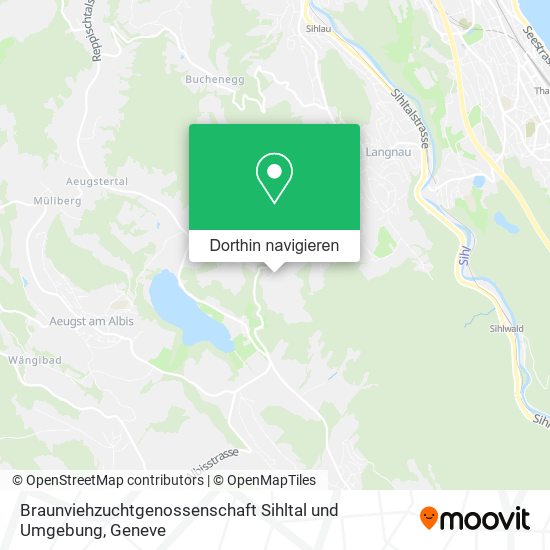 Braunviehzuchtgenossenschaft Sihltal und Umgebung Karte