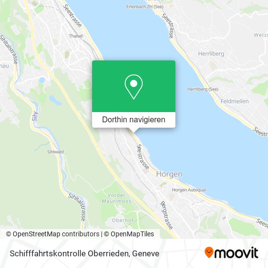 Schifffahrtskontrolle Oberrieden Karte