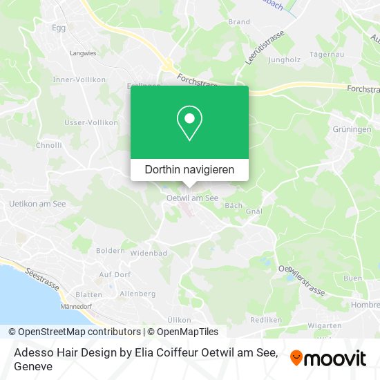 Adesso Hair Design by Elia Coiffeur Oetwil am See Karte