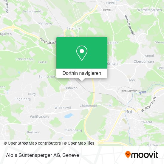 Alois Güntensperger AG Karte