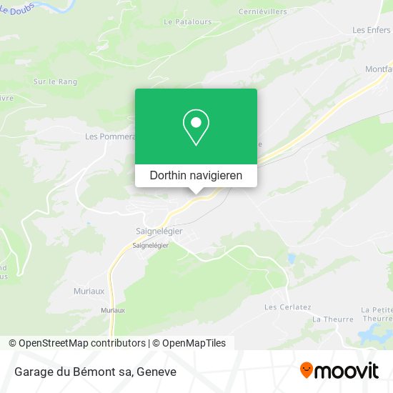 Garage du Bémont sa Karte