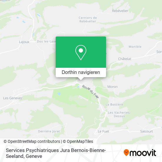 Services Psychiatriques Jura Bernois-Bienne-Seeland Karte