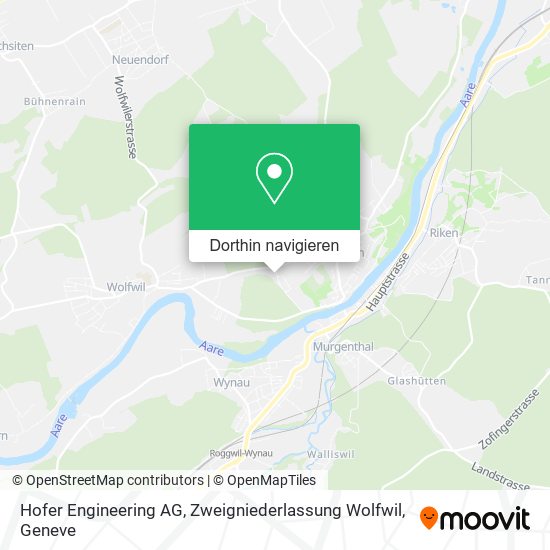 Hofer Engineering AG, Zweigniederlassung Wolfwil Karte