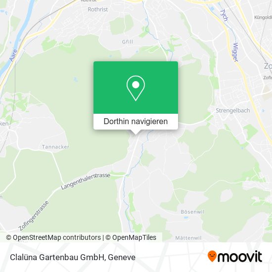 Clalüna Gartenbau GmbH Karte