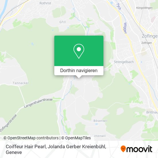 Coiffeur Hair Pearl, Jolanda Gerber Kreienbühl Karte
