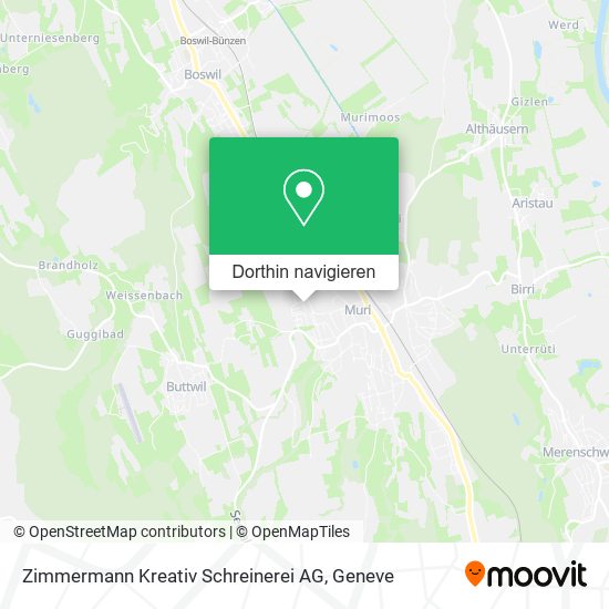 Zimmermann Kreativ Schreinerei AG Karte