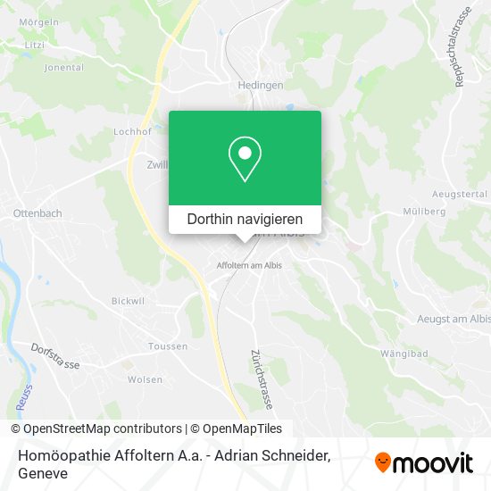 Homöopathie Affoltern A.a. - Adrian Schneider Karte