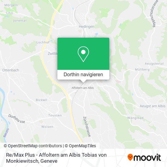 Re / Max Plus - Affoltern am Albis Tobias von Monkiewitsch Karte