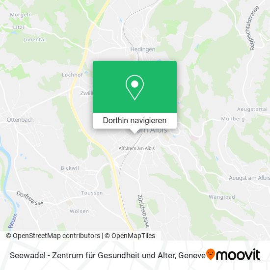 Seewadel - Zentrum für Gesundheit und Alter Karte