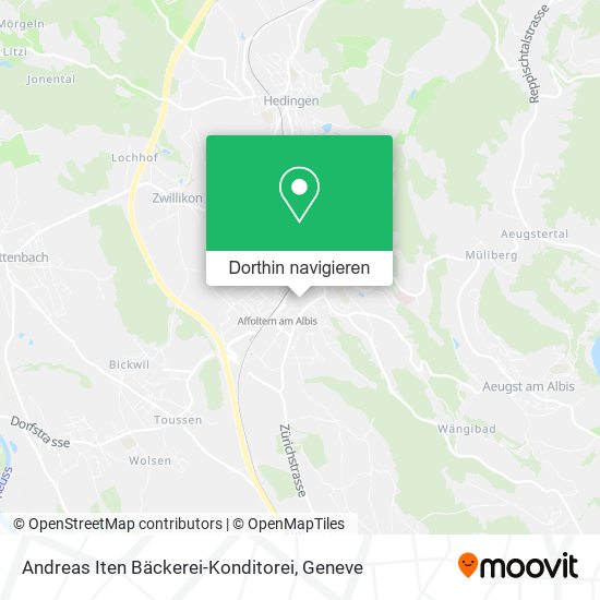 Andreas Iten Bäckerei-Konditorei Karte