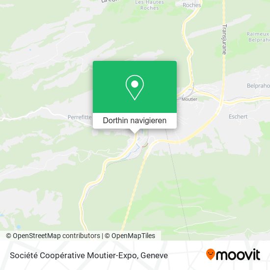 Société Coopérative Moutier-Expo Karte