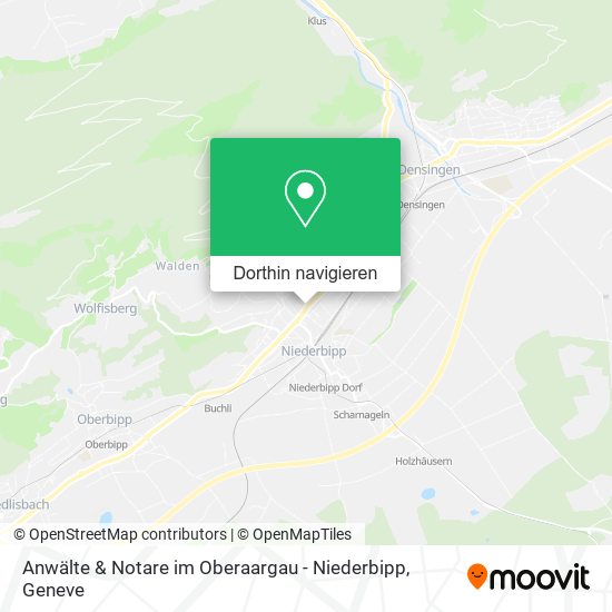 Anwälte & Notare im Oberaargau - Niederbipp Karte