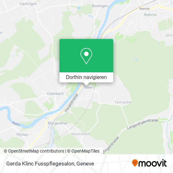 Gerda Klinc Fusspflegesalon Karte