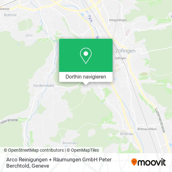Arco Reinigungen + Räumungen GmbH Peter Berchtold Karte