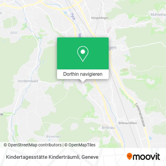 Kindertagesstätte Kinderträumli Karte