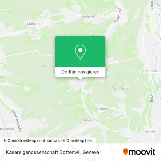 Käsereigenossenschaft Bottenwil Karte