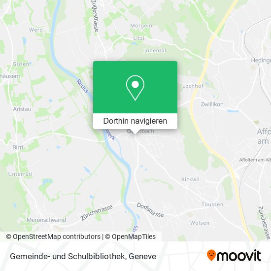 Gemeinde- und Schulbibliothek Karte