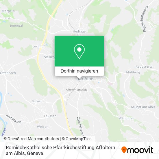 Römisch-Katholische Pfarrkirchestiftung Affoltern am Albis Karte