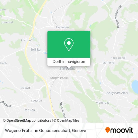 Wogeno Frohsinn Genossenschaft Karte
