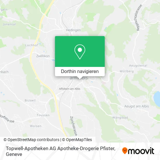 Topwell-Apotheken AG Apotheke-Drogerie Pfister Karte