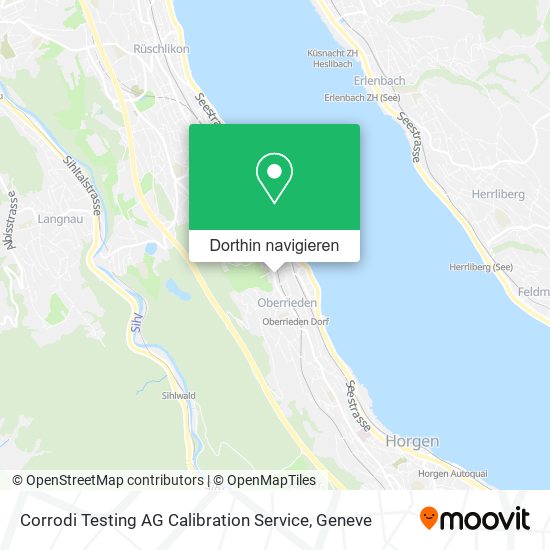 Corrodi Testing AG Calibration Service Karte