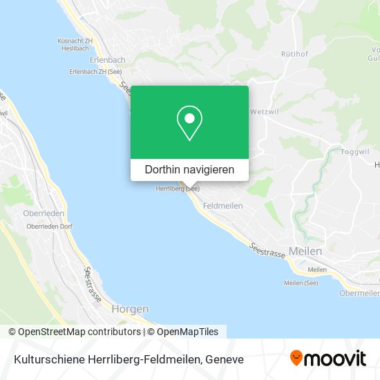 Kulturschiene Herrliberg-Feldmeilen Karte