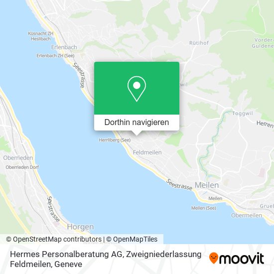 Hermes Personalberatung AG, Zweigniederlassung Feldmeilen Karte