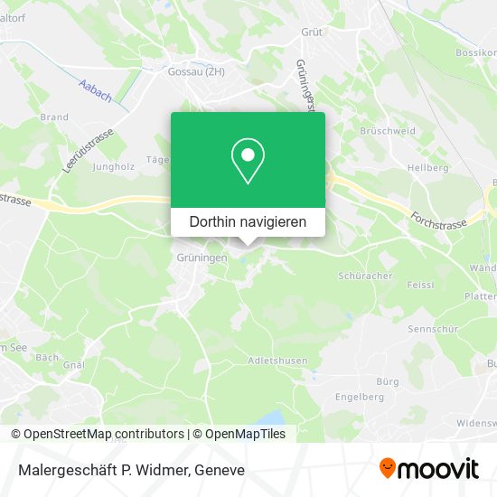 Malergeschäft P. Widmer Karte