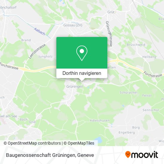 Baugenossenschaft Grüningen Karte