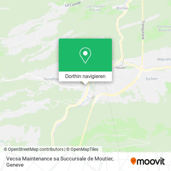 Vecsa Maintenance sa Succursale de Moutier Karte