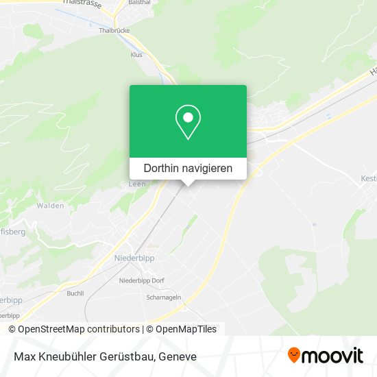 Max Kneubühler Gerüstbau Karte